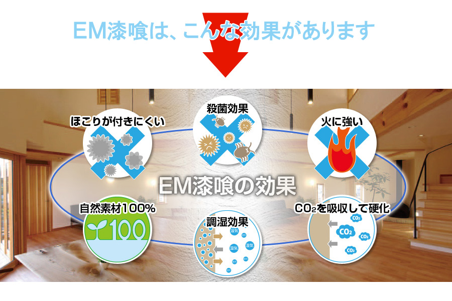 そのお悩みをEM漆喰で解決！